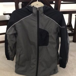 Columbia boys titanium rain jacket with hood